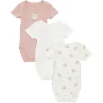 Tex baby, Bodies bébé bio coloris rose manches courtes taille 9 mois x3
