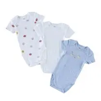 Tex baby, Bodies bébé bio coloris gris manches courtes taille 6 mois x3