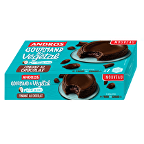 Andros, Fondant au chocolat gourrmand et végétal au lait de coco