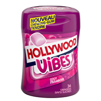 Hollywood, Chewing-gum bottle vibes goût framboise 36 dragées