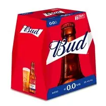 Bud, Bière blonde Américaine 6 x 25cl  0°