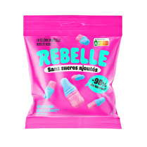 REBELLE, Bonbons bouteilles roses bleues