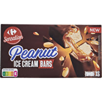 Carrefour, Barres glacées chocolat caramel et cacahuètes