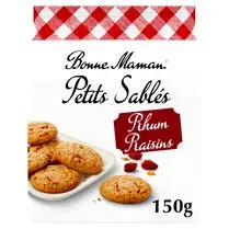 Bonne maman, Petit sablé rhum raisin