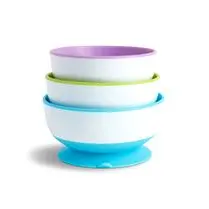 Munchkin, Lot de 3 bols ventouse multicolor