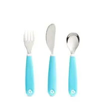Munchkin, Set couvert bébé bleu