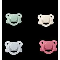 Tex baby, Sucettes silicone 6/18mois ronde vert x2