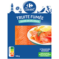 Carrefour, Truite fumée eau douce 3T