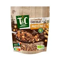 TERRES&CEREALES BIO, Céréales muesli croustillant chocolat BIO