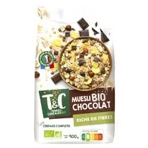 TERRES&CEREALES BIO, Céréales Muesli chocolat