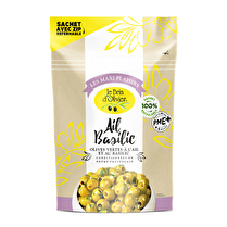 Brin d'olivier, Olives vertes dénoyautées Ail & Basilic