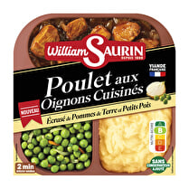 William Saurin, Poulet aux Oignons, Écrasé de Pommes de terre et Petits Pois cuisinés