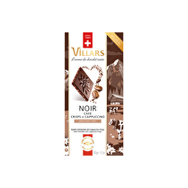 Villars, Tablette de chocolat noir café crisps de cappuccino