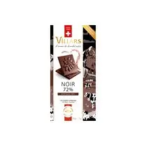 Villars, Tablette de chocolat héritage 1901 noir 72%