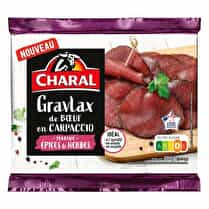 Charal, Gravlax de boeuf en carpaccio