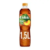 Volvic, Eau plate aromatisée au thé noir Saveur Pêche