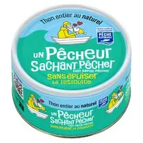 pêcheur sachant pêcher, Thon entier au naturel pêche responsable 93g