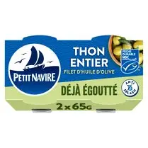 Petit navire, Thon entier avec filet dhuile dolive x2