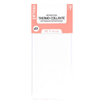 PRIMA, Réparation thermo-collante tissu blanc 12x45cm