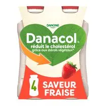 Danacol, DANACOL A BOIRE FRAISE 100 G X 4