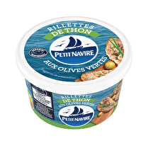 Petit navire, Rillettes de thon aux olives vertes