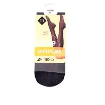 TEX, Mi-bas voile lycra noir taille unique x3