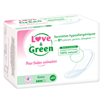 Love & Green, Serviettes hypoallergéniques extra x10