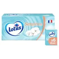 Lotus, Mouchoirs Sensitive x6 étuis