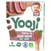 Yooji, Portions de boeuf haché bio