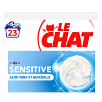 Le chat, Discs sensitive Aloe Vera et Marseille x23