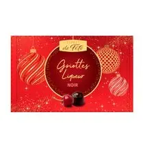 ESPRIT DE FÊTE, Coffret bouchées cerises chocolat Griottes liqueur chocolat noir x 18