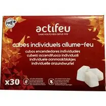 ACTIFEU, Cubes individuels allume feu x30