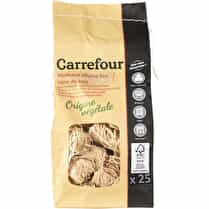 Carrefour, Rouleaux allume feu laine de bois x25