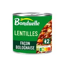 Bonduelle, Lentilles Façon Bolognaise