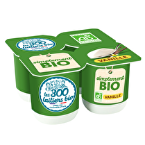 Les 300 laitiers bio, Yaourt simplement Bio vanille x4