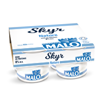 Malo, Skyr nature riche en protéines x4