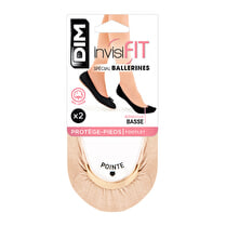 Dim, Protège pied spécial ballerines beige taille 39/42 x2
