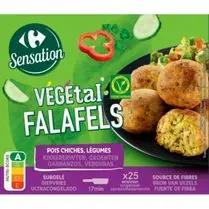 Carrefour, Falafels pois chiches, légumes