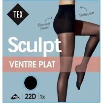 TEX, Collant sculpt affinant sculptant noir 15D taille 6