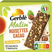 Gerblé, Barres Cacao Noisettes