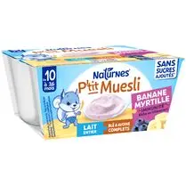 Naturnes, P tit Muesli banane myrtille de 10 à 36 mois