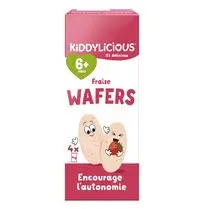 KIDDYLICIOUS, Biscuits Bébé Wafers fraise 6 mois et + x4