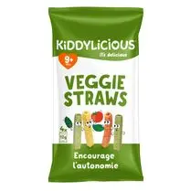 KIDDYLICIOUS, Biscuits Bébé saveur légumes Veggie Straws 9 mois et + x4