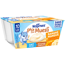 Naturnes, P tit Muesli banane mangue de 10 à 36 mois