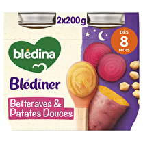 Blédina, Blédiner betteraves & patates douces dès 8 mois x2