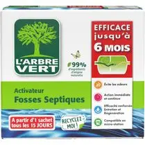 L'arbre vert, Activateur fosses septiques