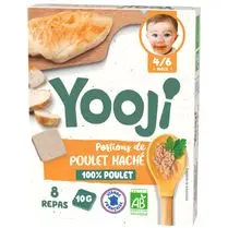Yooji, Hachés de poulet bio