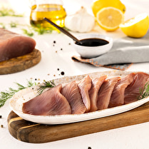 Votre poissonnier propose, Filet de thon fumé au soja
