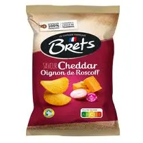 knoopers, bret's chips ondulée saveur oignons de roscoff 125g