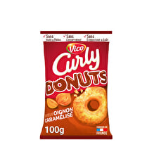 Carrefour, curly donuts oignons caramélisés 90g